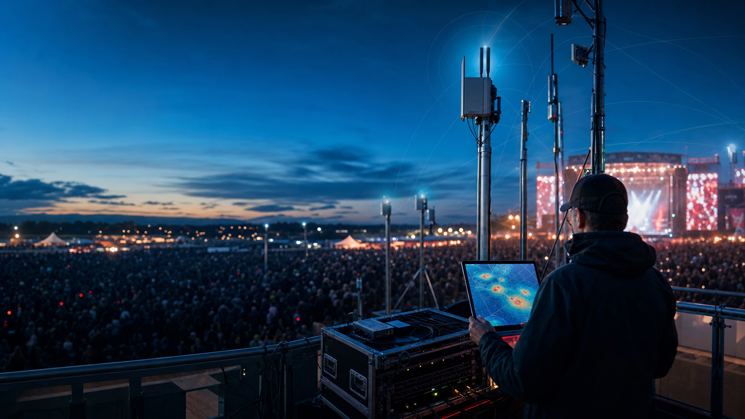 Wi-Fi pour festival : dimensionner un réseau haute densité